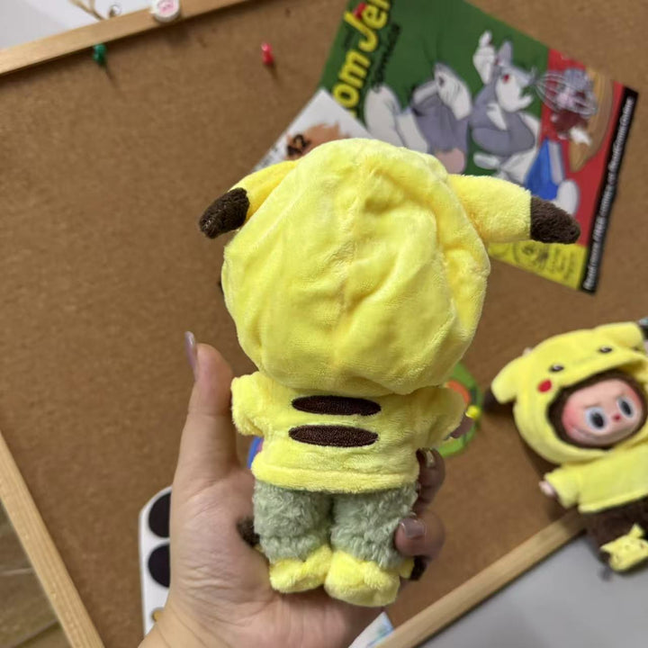 17cm Doll Clothes Pikachu-Inspired Outfit Set With Shoes