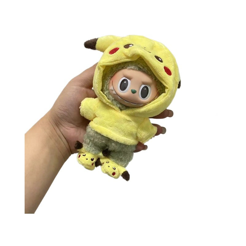 17cm Doll Clothes Pikachu-Inspired Outfit Set With Shoes