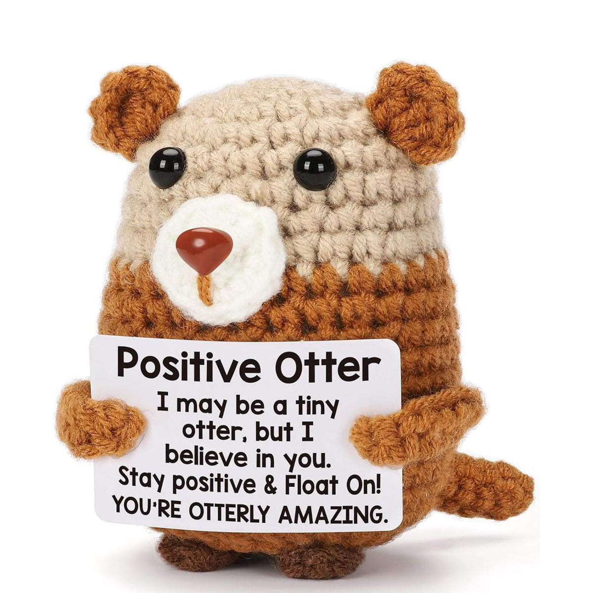 Positive Penguin Plush Toy for Cheerful Desk Decor