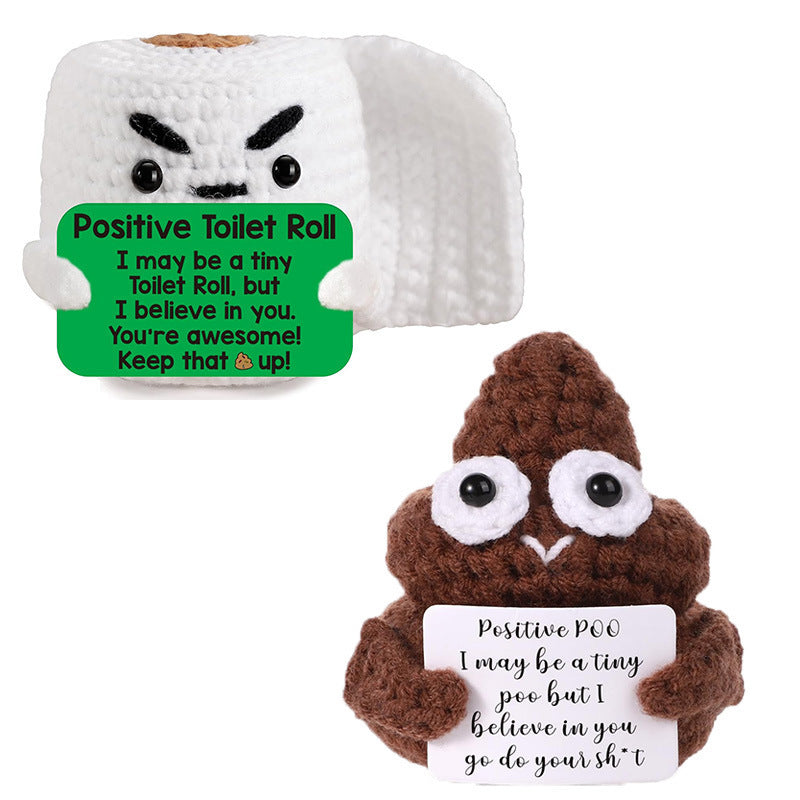 Positive Penguin Plush Toy for Cheerful Desk Decor