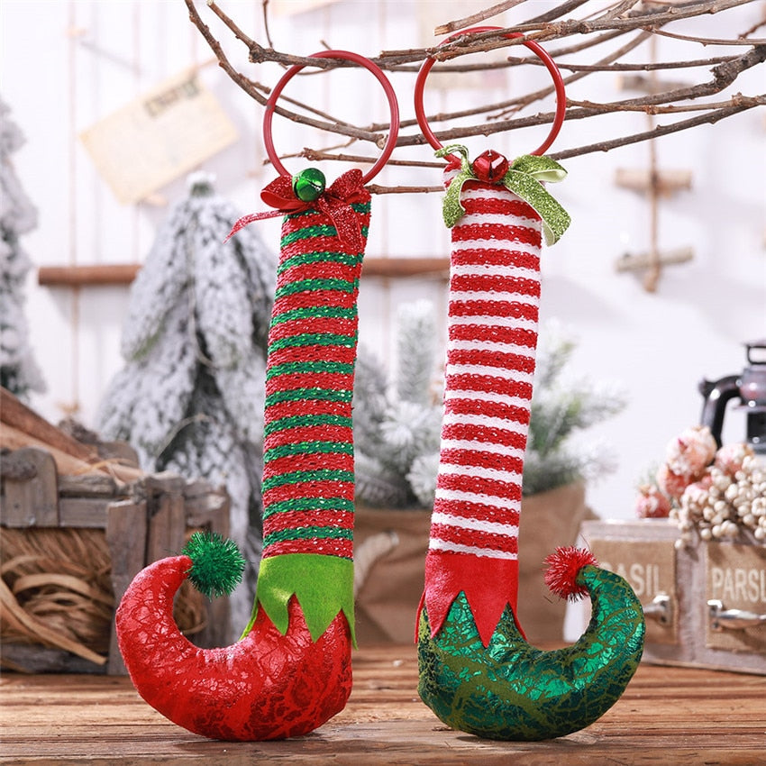 Elf Boot Ornaments for Playful Christmas Tree Decor