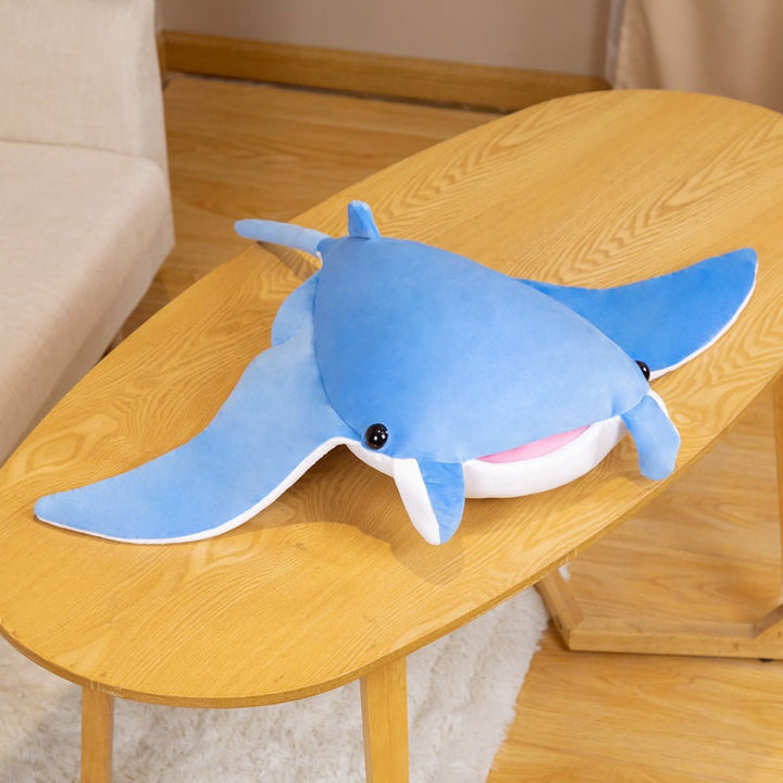 Cute Ray Plush Pillow Toy for Soft Ocean-Themed Decor