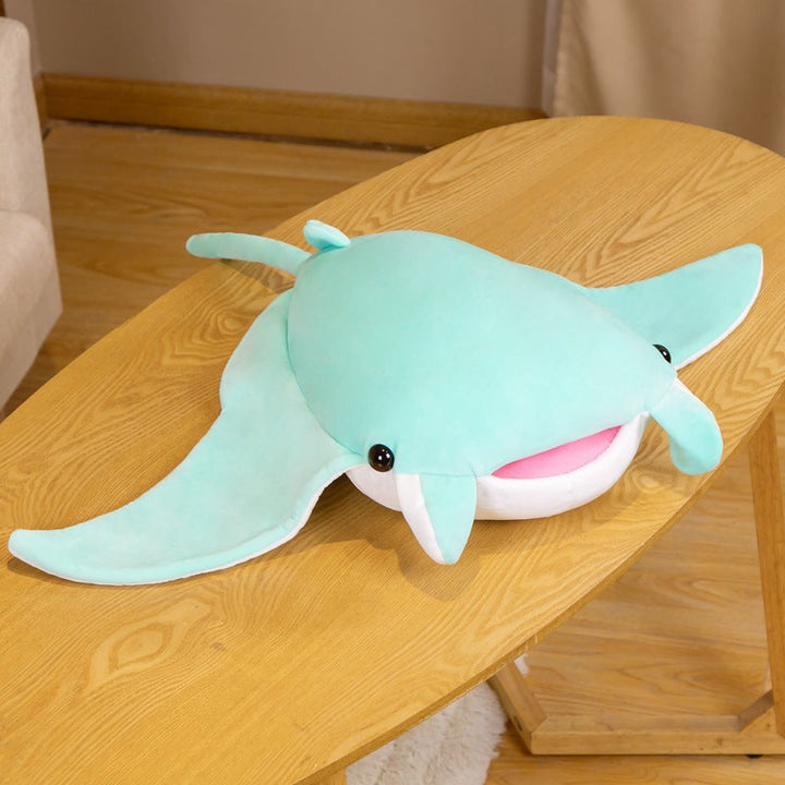 Cute Ray Plush Pillow Toy for Soft Ocean-Themed Decor