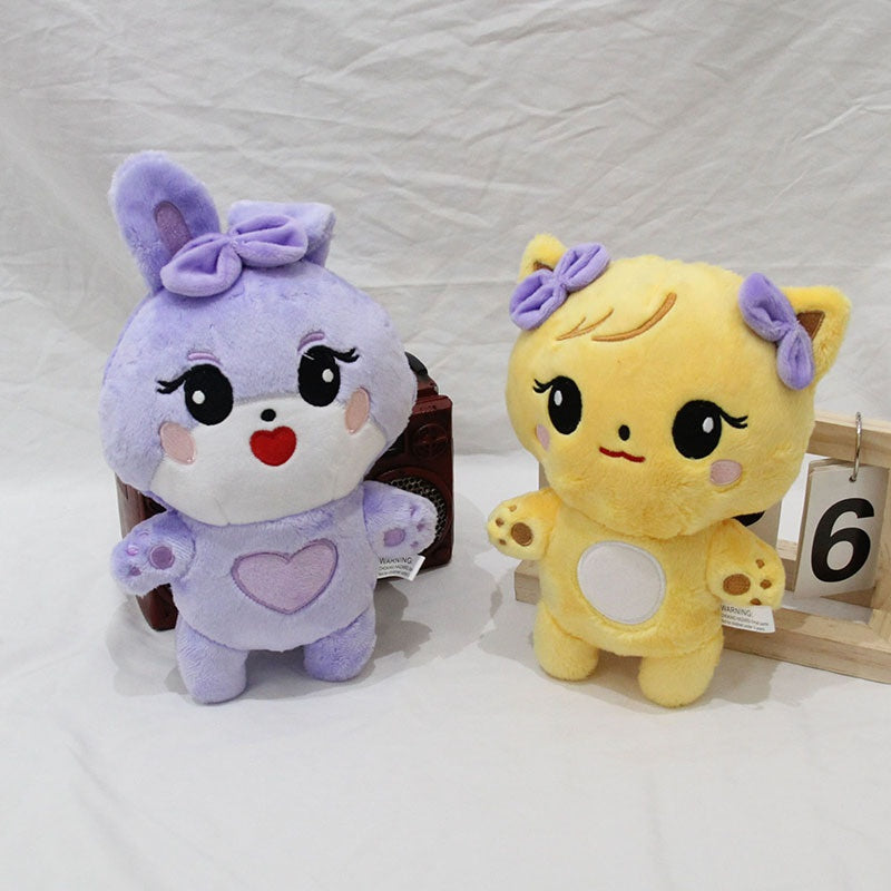 Four-Piece Plush Animal Set for Cheerful Nursery Decor