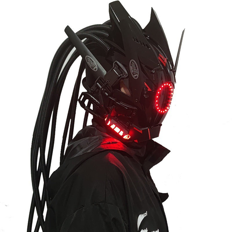 LED Cyberpunk Mask for Festivals & Futuristic Cosplay