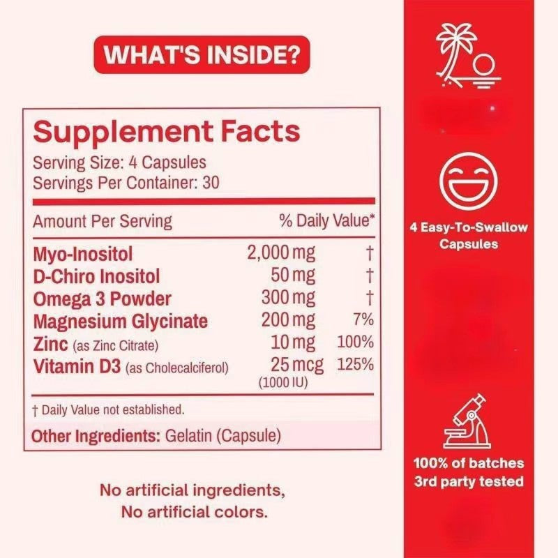 PCOS Inositol Multivitamin for Cycle & Hormone Support