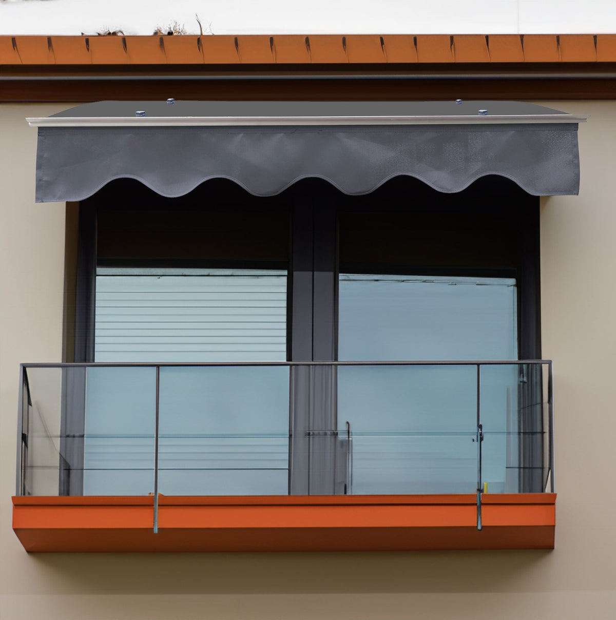 Door Window Awning That Blocks Sun and Rain, 47 Inch