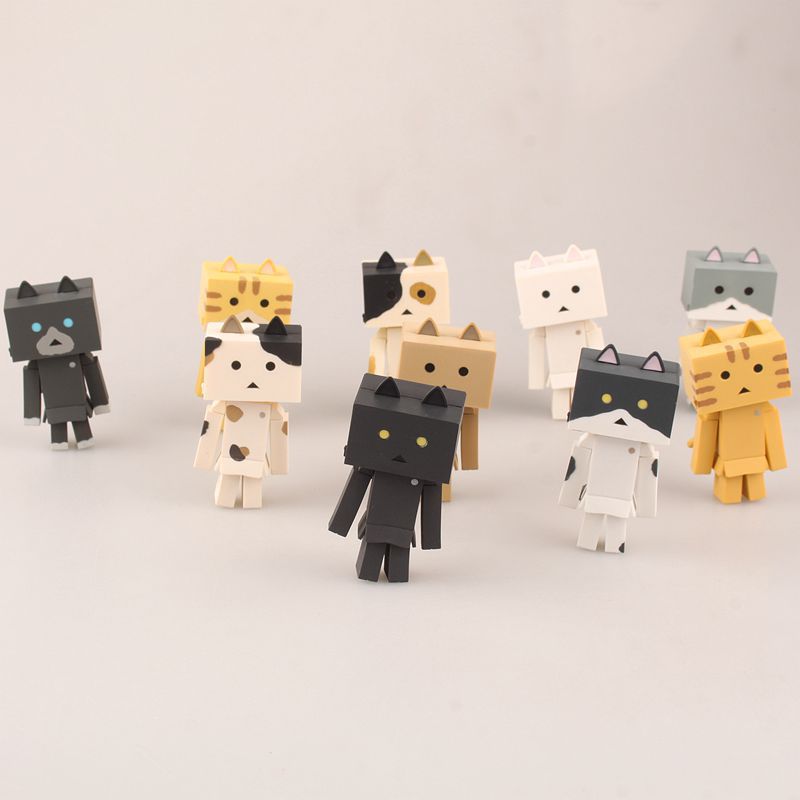 Danbo Cat Figures 10-Piece Anime Collector Gift Set