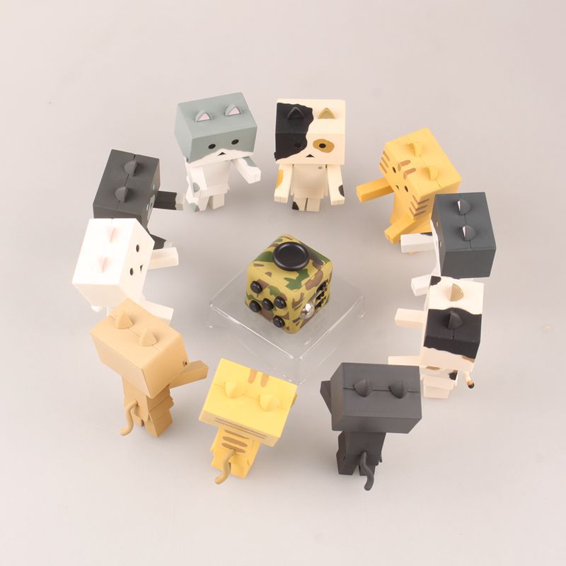 Danbo Cat Figures 10-Piece Anime Collector Gift Set