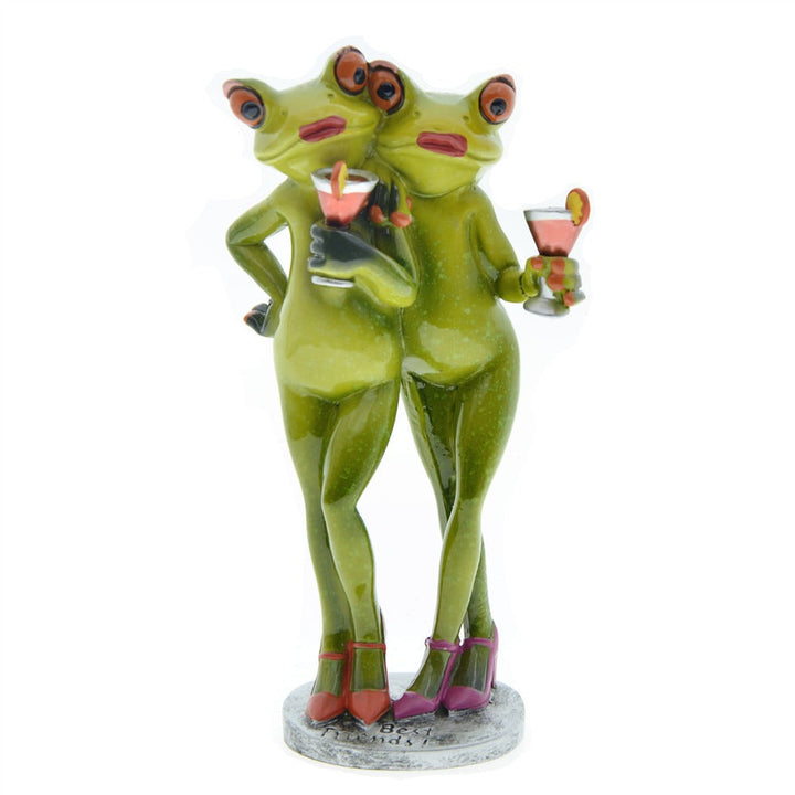 Dancing Frog Resin Ornament Decor for Playful Shelves