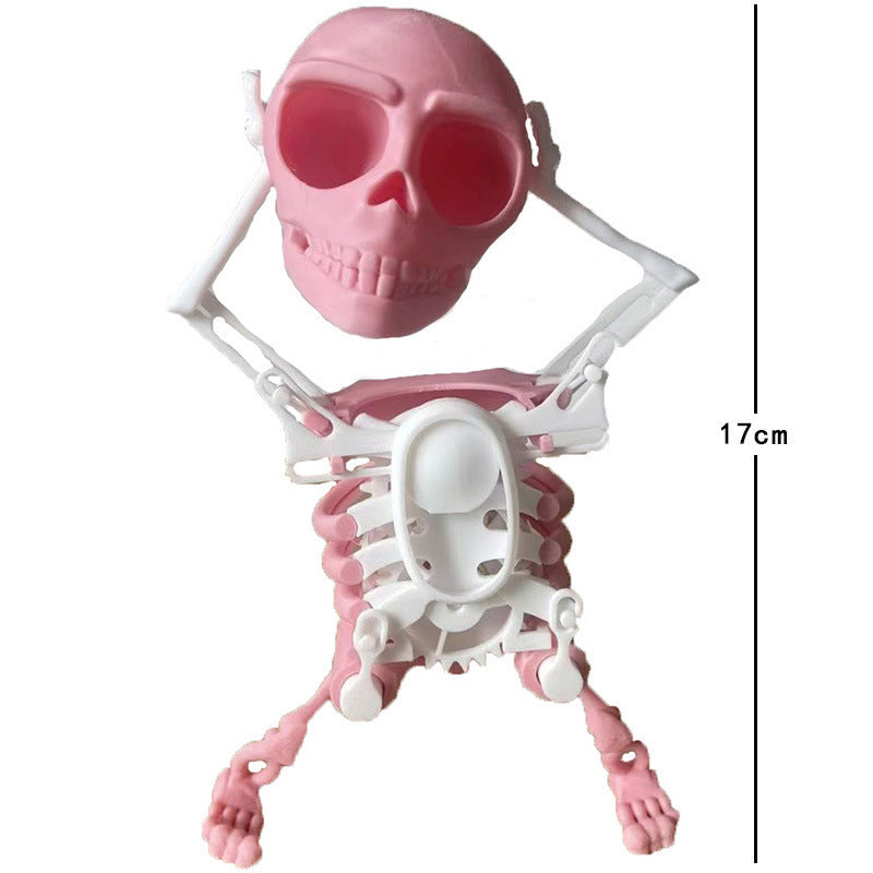 Dancing 3D Skull Toy for Playful Desk Decoration