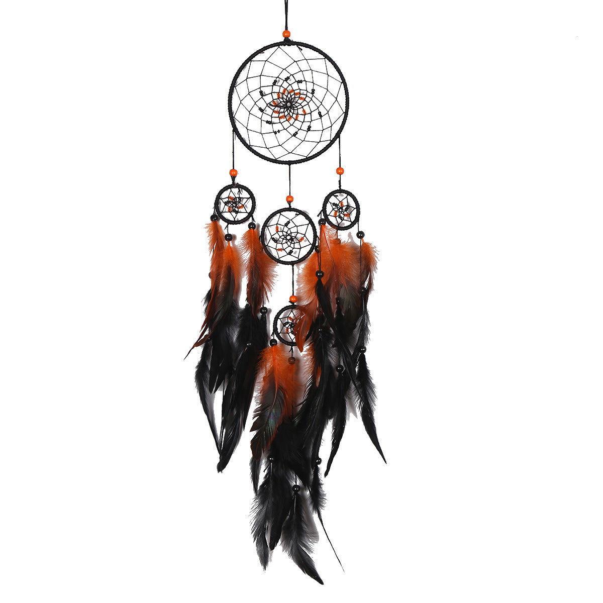 Five-Ring Dream Catcher Wall Decor for Bohemian Style