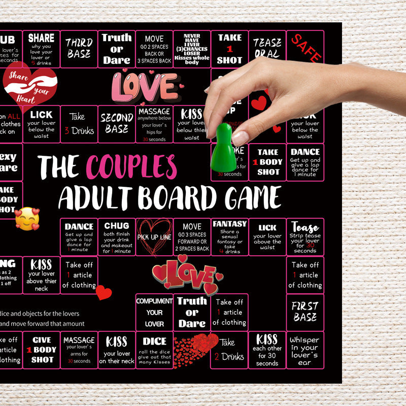 Date Night Chessboard Drinking Game for Couples & Friends