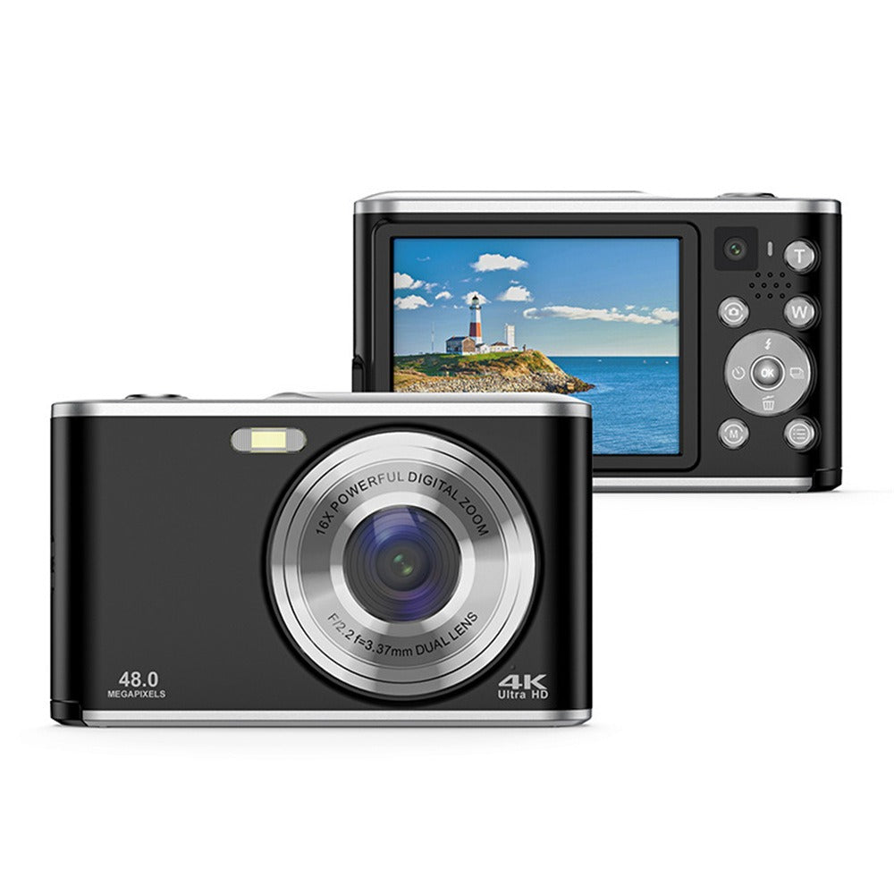48MP Dual-Lens Digital Camera with 4K Video & Selfie