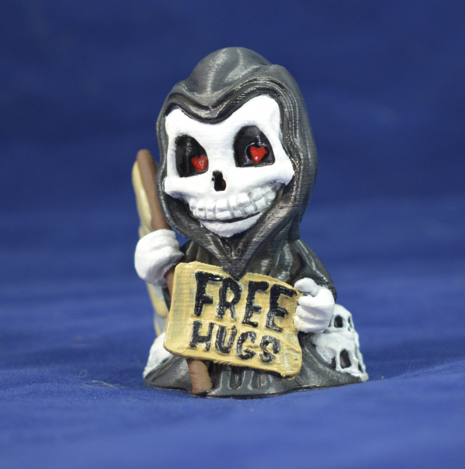Grim Reaper Figurine With Free Hugs Gothic Home Decor