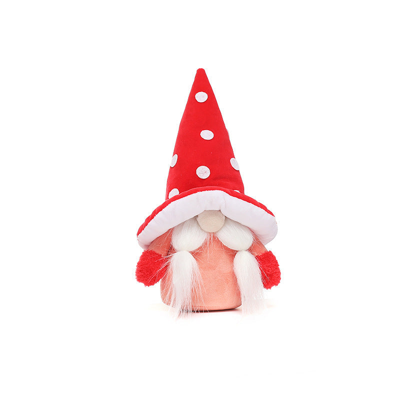 Christmas Gnome Decorations – Cozy Velvet Mantel Pair