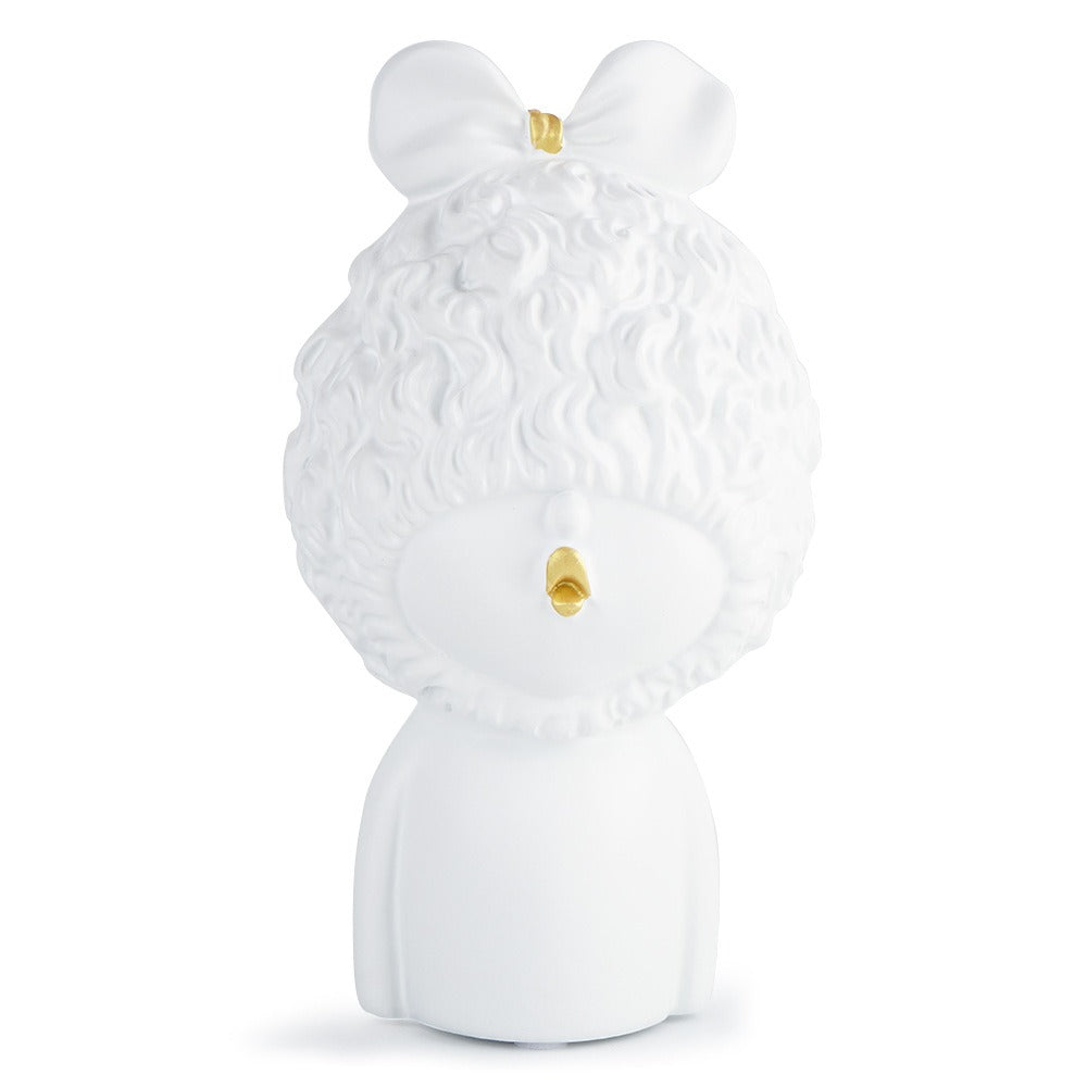 Ceramic Lamb Figurine Decor for Playful Study Spaces