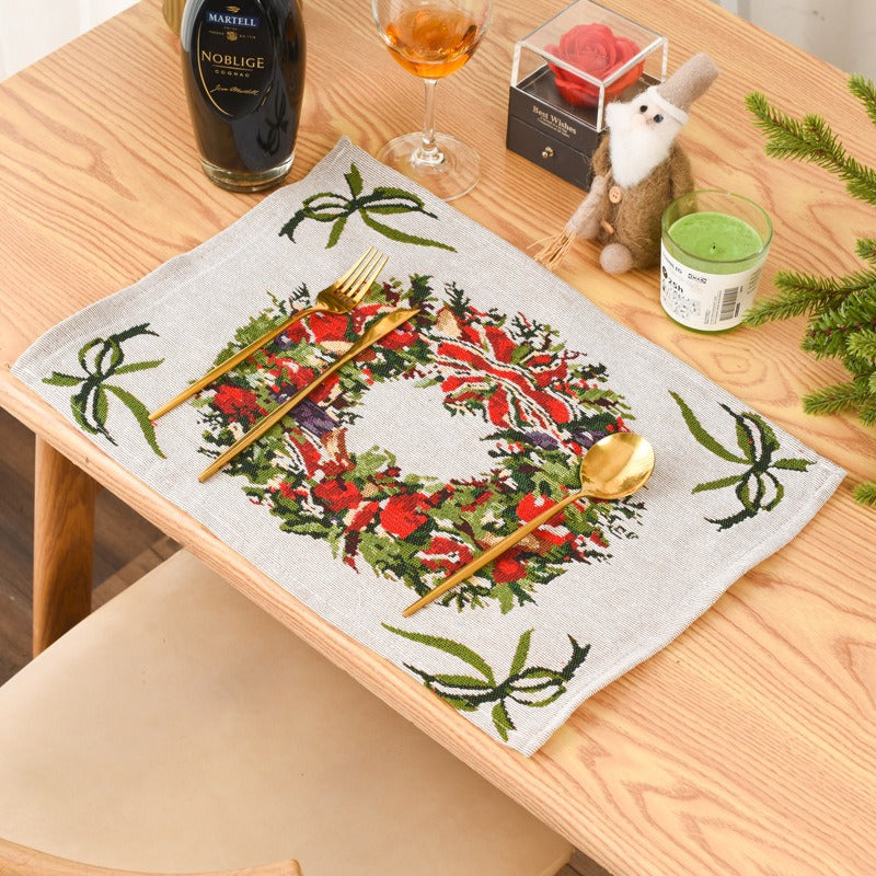Knitted Christmas Placemats for Cozy Festive Tables