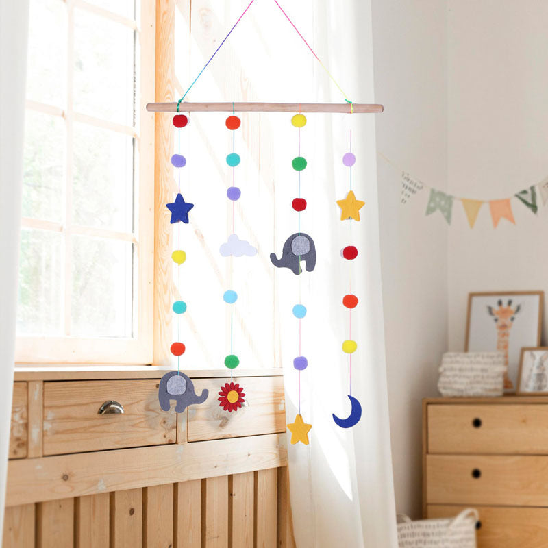 Rainbow Star Wall Hanging Decor for Children's Rooms