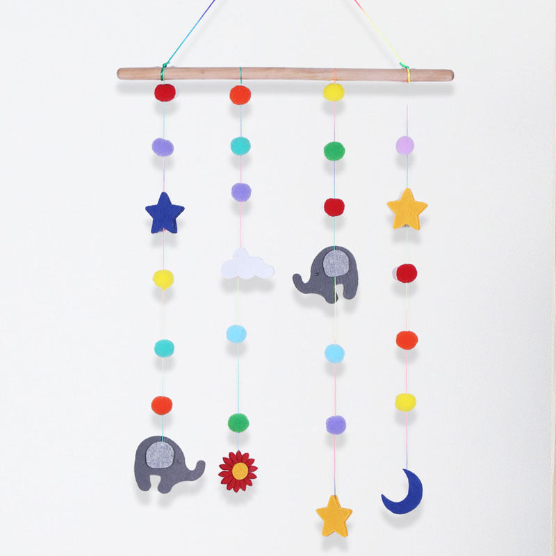 Rainbow Star Wall Hanging Decor for Children's Rooms