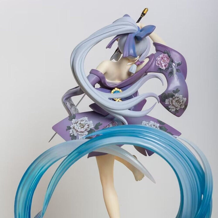 Kamisato Ayaka Anime Display Figure With Water Effects