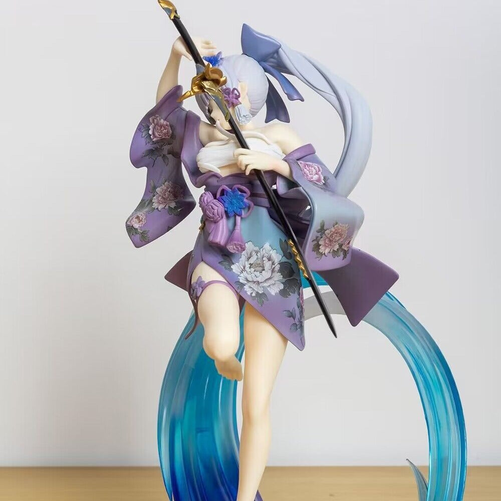 Kamisato Ayaka Anime Display Figure With Water Effects