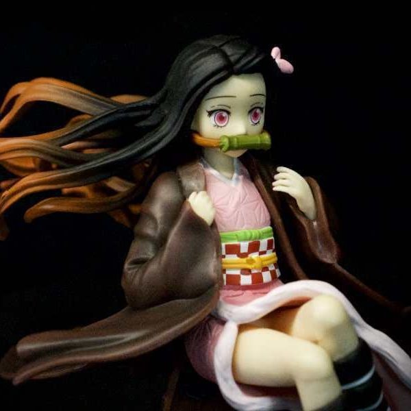 Anime Character Figurine With Dramatic Diorama Display