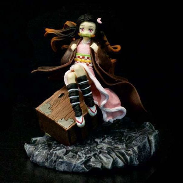 Anime Character Figurine With Dramatic Diorama Display