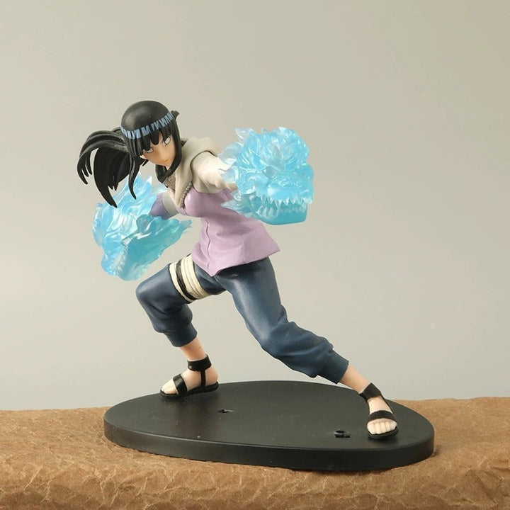 Hinata Anime Figure With Dynamic Blue Chakra Effects