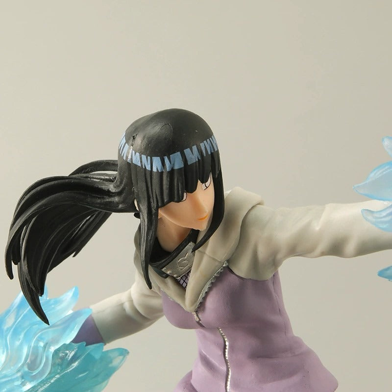Hinata Anime Figure With Dynamic Blue Chakra Effects