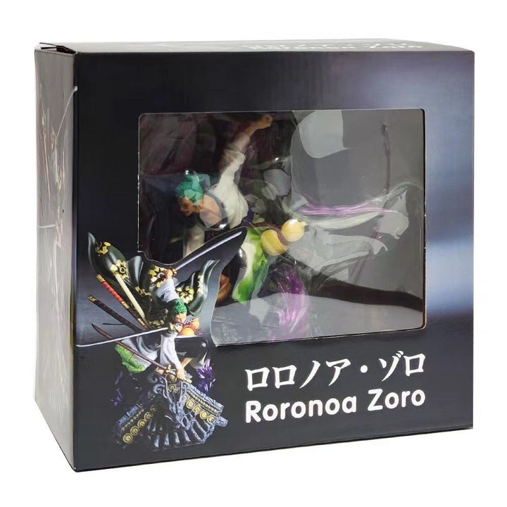 Roronoa Zoro Collectible Statue With Purple Effects