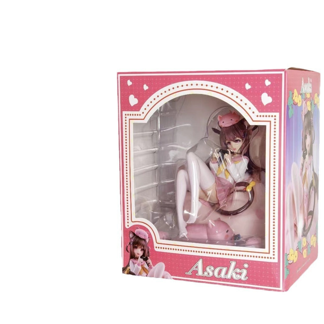 Pig Princess Anime Figurine for Whimsical Shelf Displays