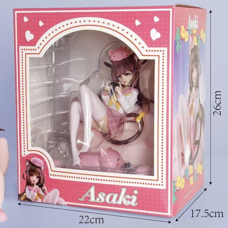 Pig Princess Anime Figurine for Whimsical Shelf Displays
