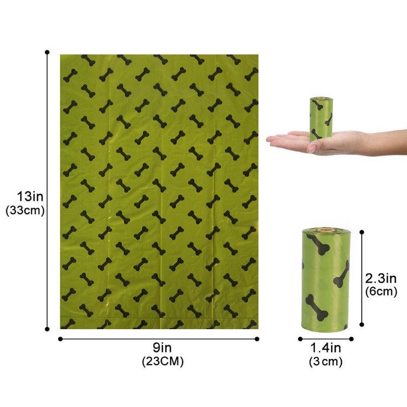 Degradable Dog Poop Bags With Compact Dispenser