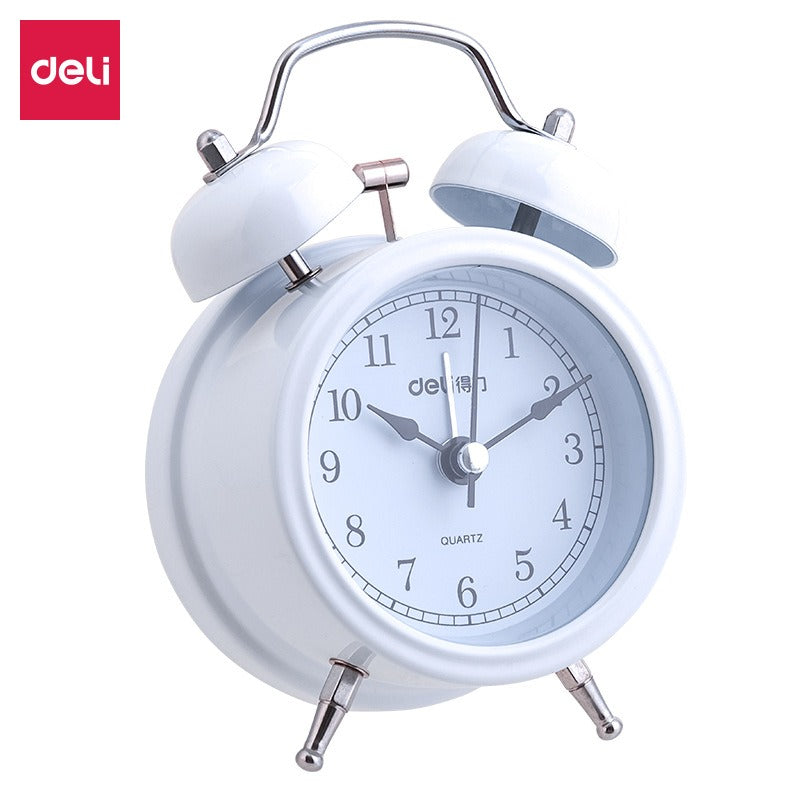 Vintage Alarm Clock With Luminous Hands & Twin Bells