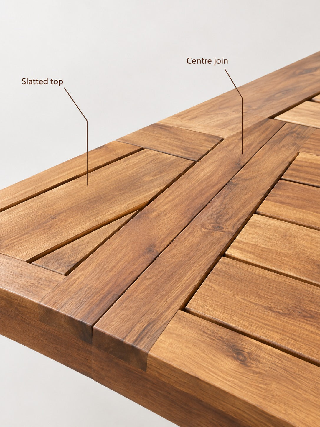 Acacia Wood Dining Table for Indoor and Outdoor Use