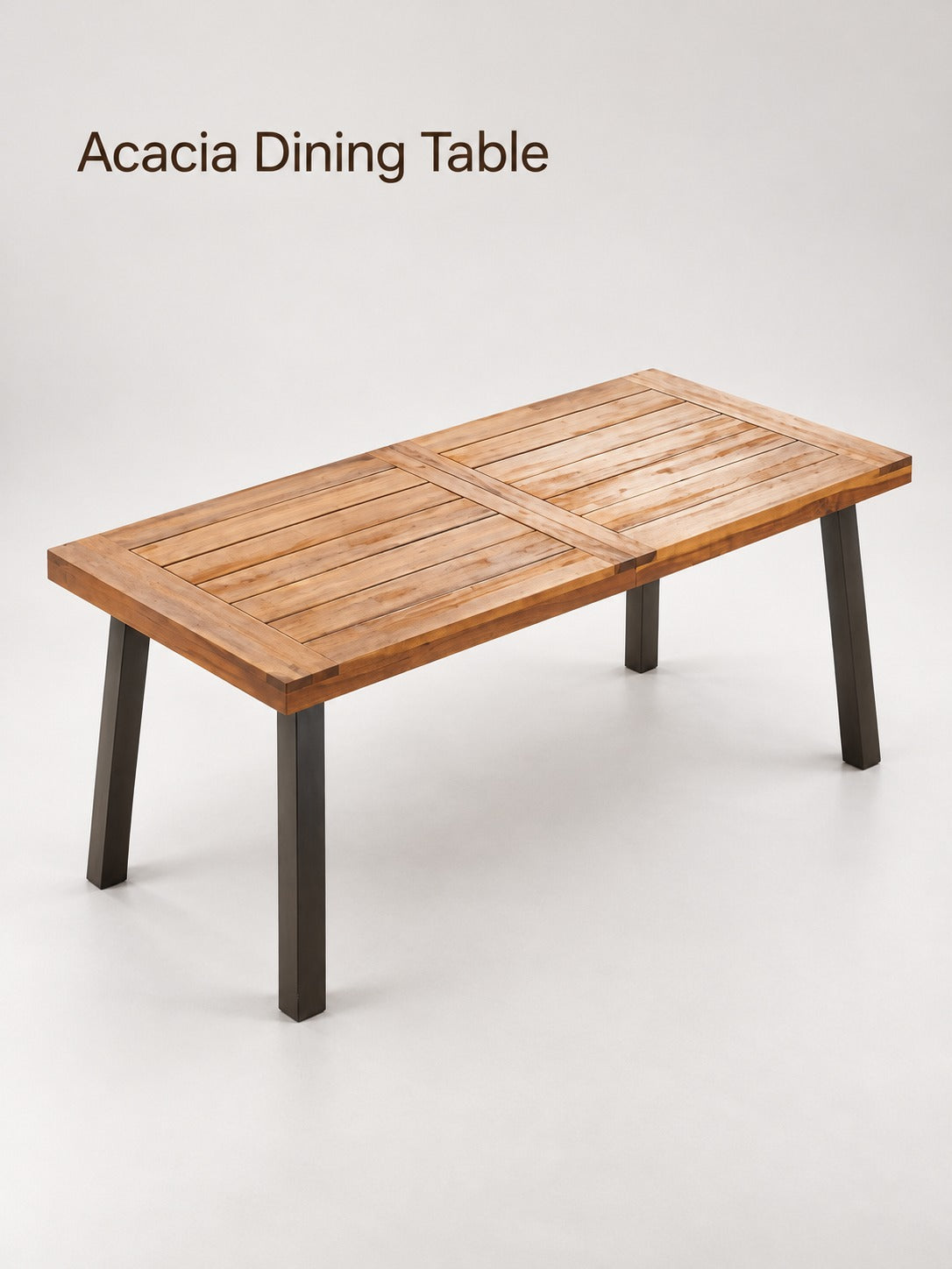 Acacia Wood Dining Table for Indoor and Outdoor Use