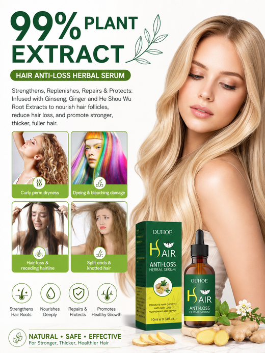 Dense Hair Essential Oil — Strengthen & Restore Thinning Strands