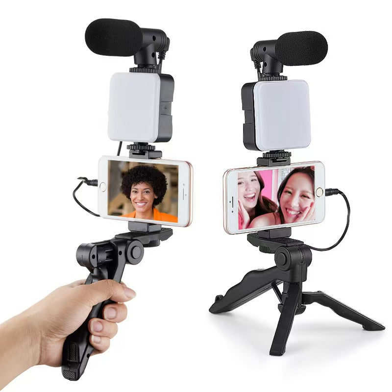 Phone Video Kit with Mic, LED Fill Light and Tripod Grip