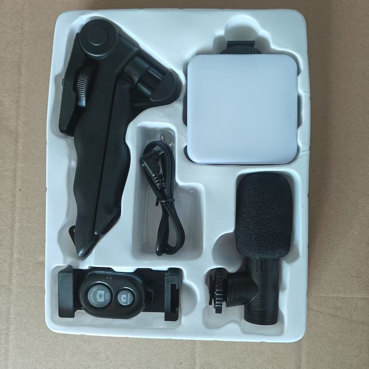 Phone Video Kit with Mic, LED Fill Light and Tripod Grip