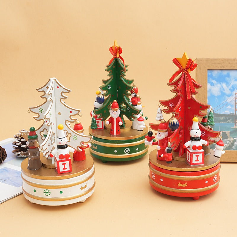 Christmas Tree Music Box for Nostalgic Holiday Charm