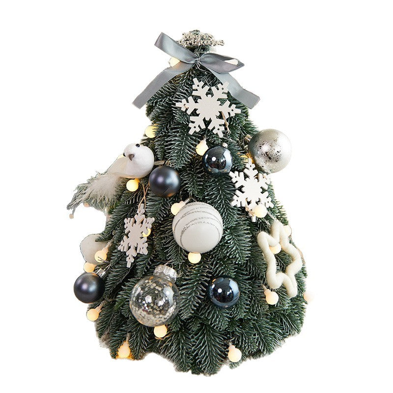 Desktop Christmas Tree Decor With Warm LED Lights