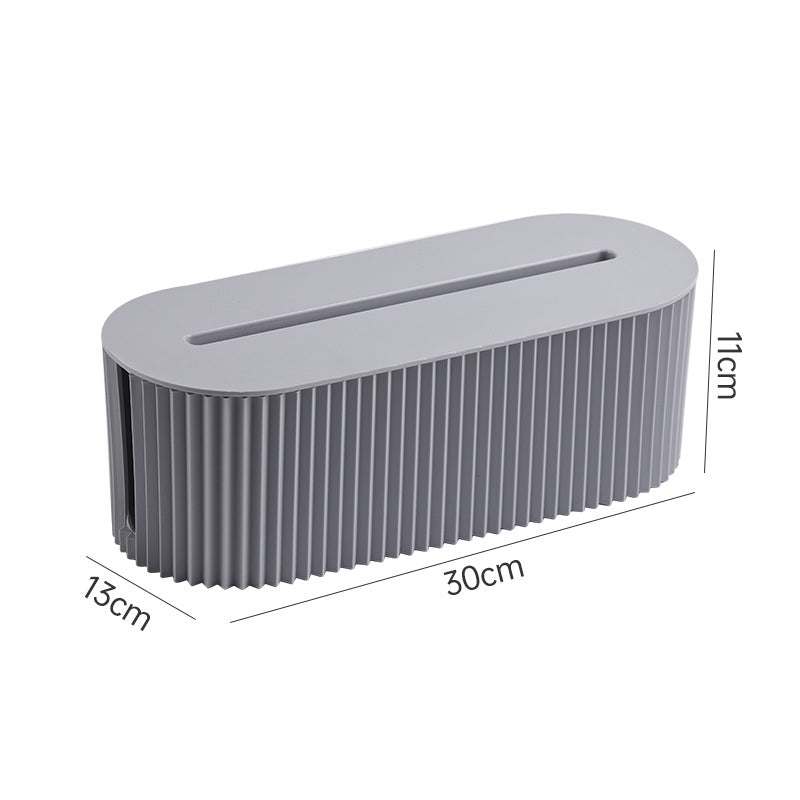 Desktop Cable Organizer Box to Hide Power Strip Clutter