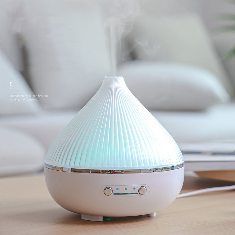 Desktop Wood Grain Humidifier with Night Light