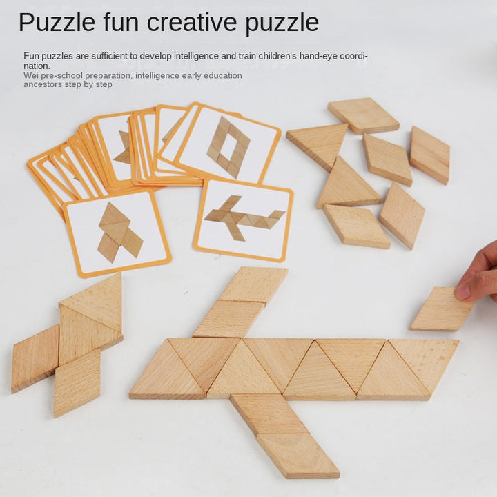Wooden Preschool Puzzles for Hands-On Learning Play