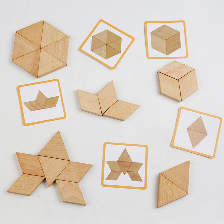 Wooden Preschool Puzzles for Hands-On Learning Play