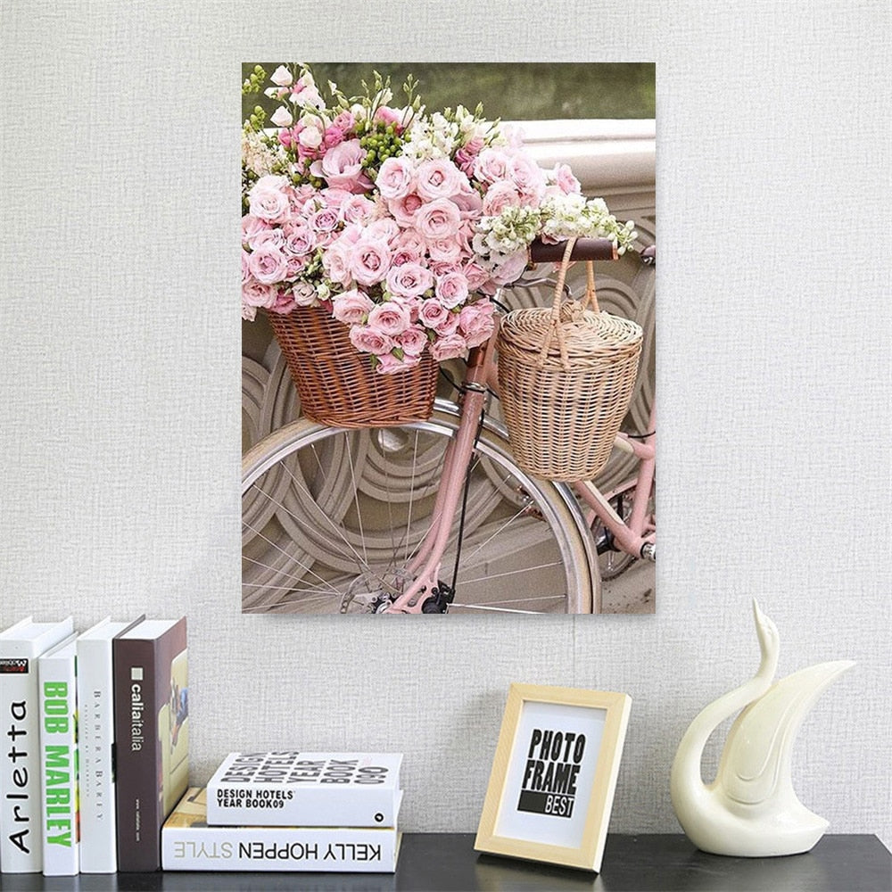 Floral Diamond Painting Kit for Sparkling Wall Art