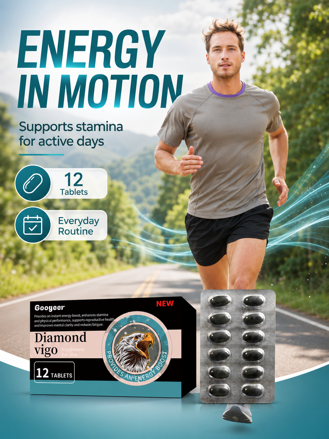 Diamond Vigo Supplement For Men - Instant Energy & Stamina