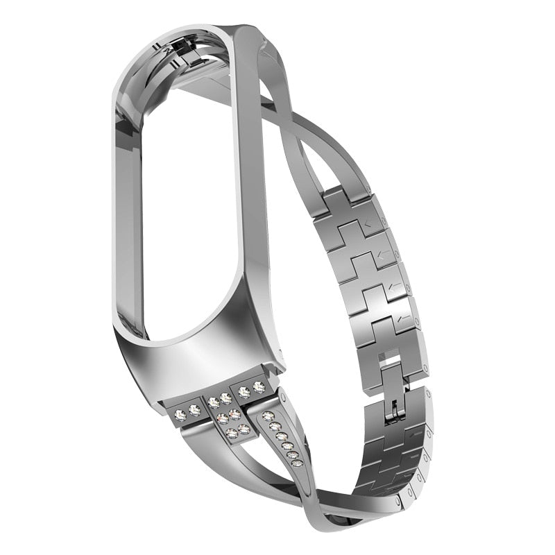 Rhinestone Metal Bracelet Strap for Xiaomi Mi Band 5