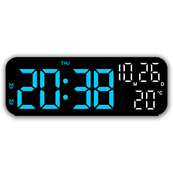 Digital Alarm Clock With Temperature & Date Display